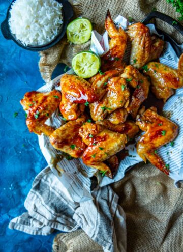 ginger lime sticky wings