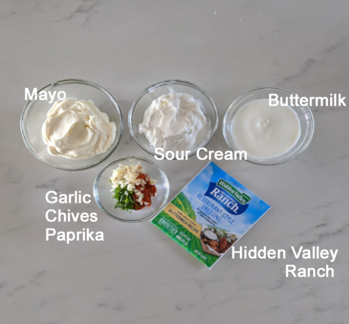 ingredients for hidden valley ranch dressing mix