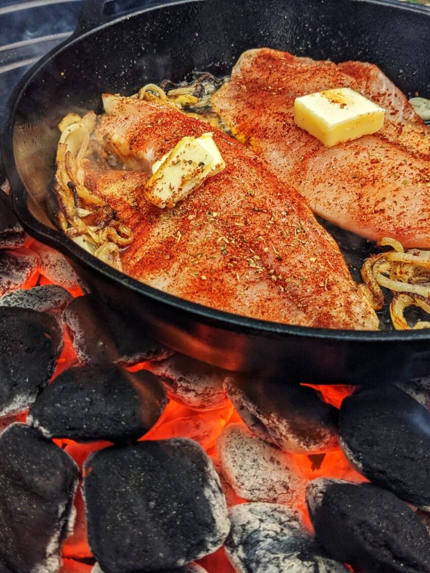 Cast Iron Grilled Tilapia over Charocal - Girl Carnivore