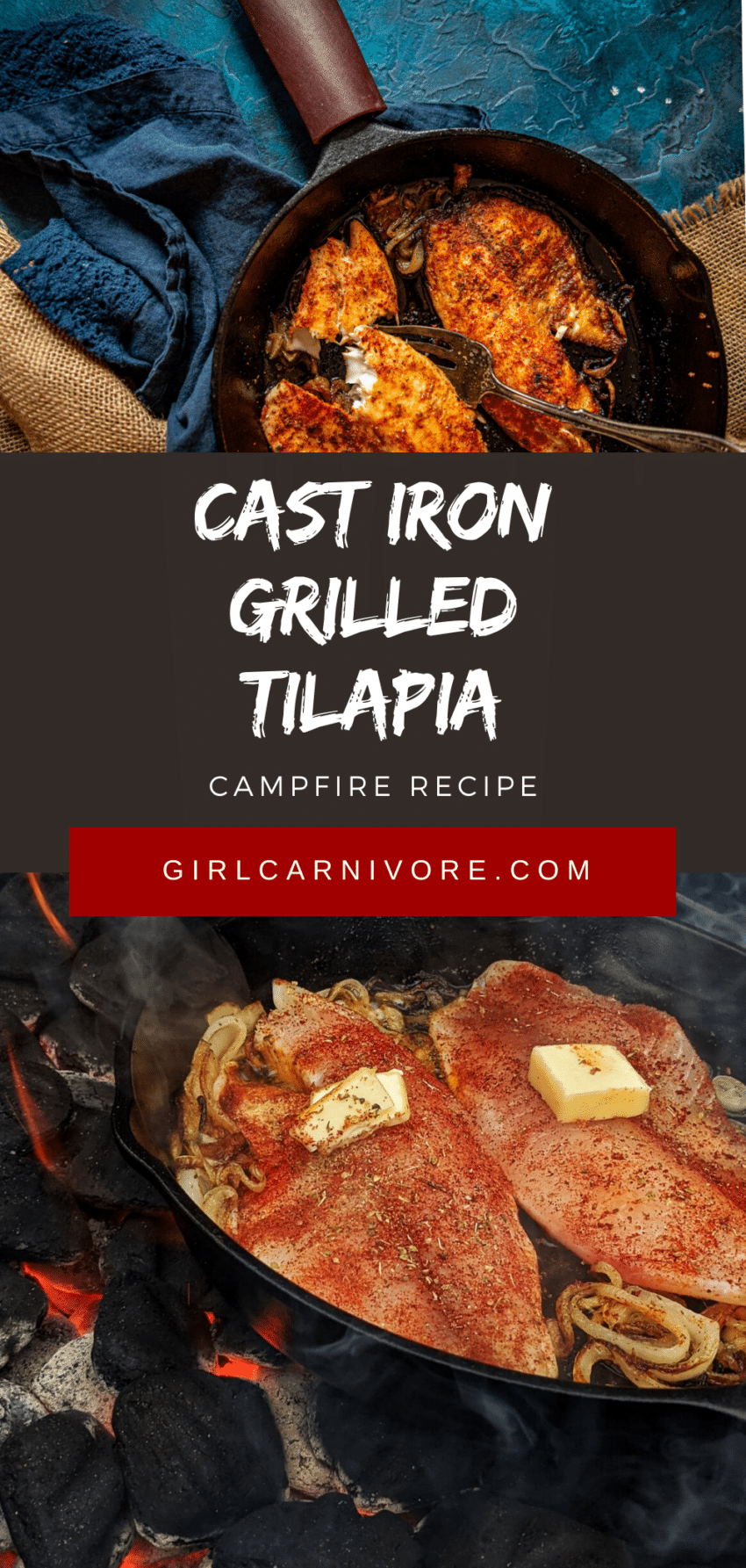 Cast Iron Grilled Tilapia Over Charocal Girl Carnivore 