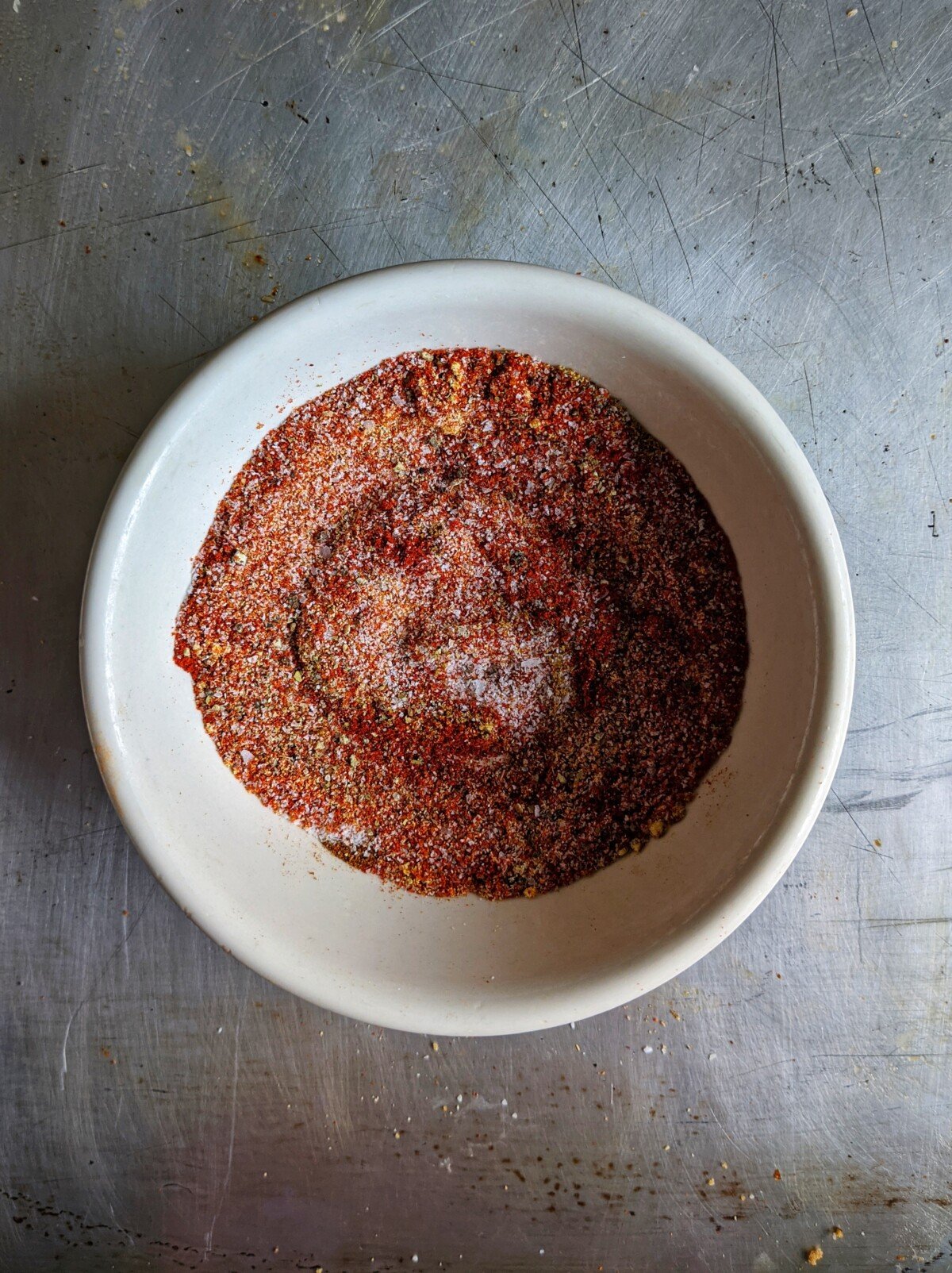 Spices mixed in a bowl.