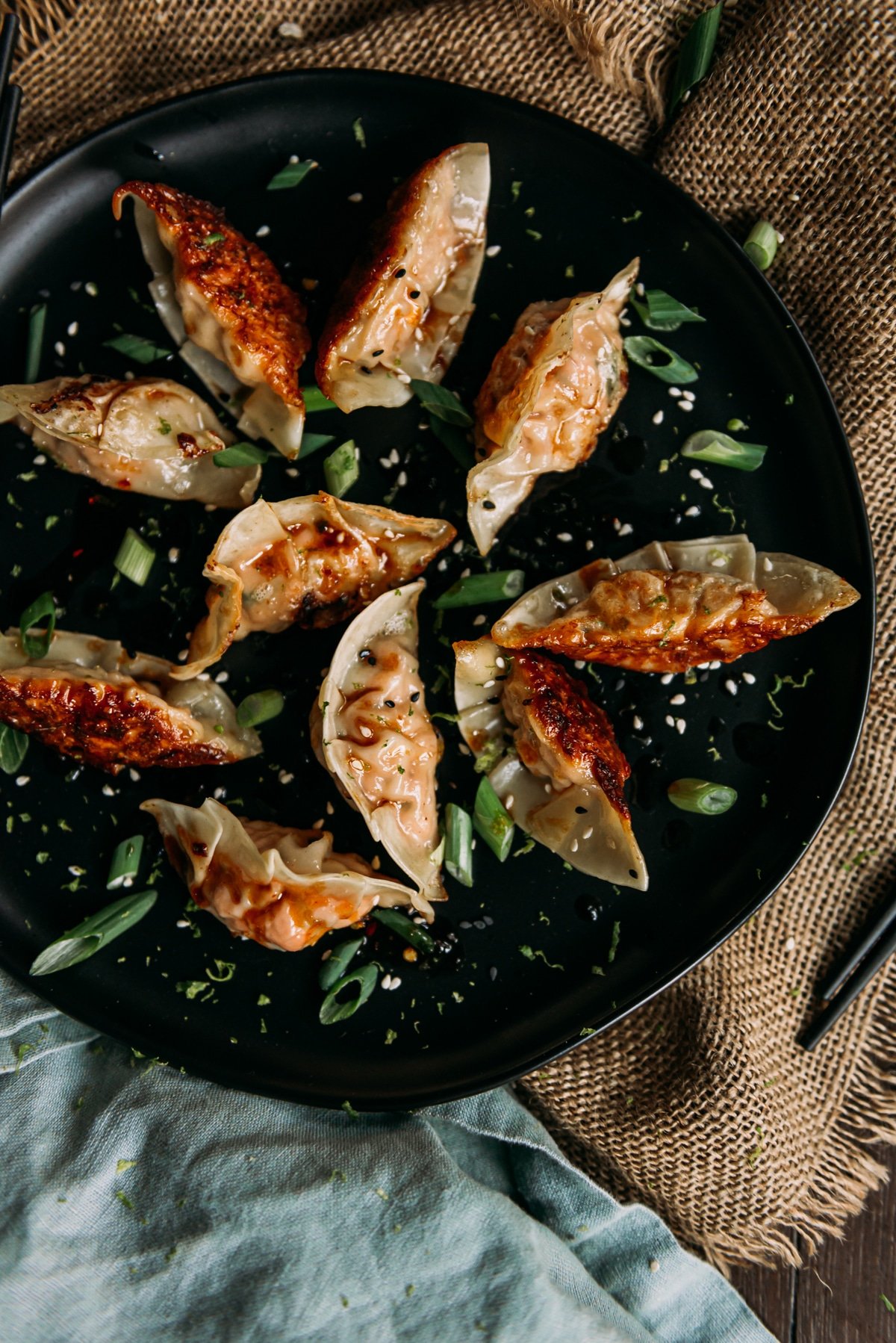 Homemade Salmon Potstickers