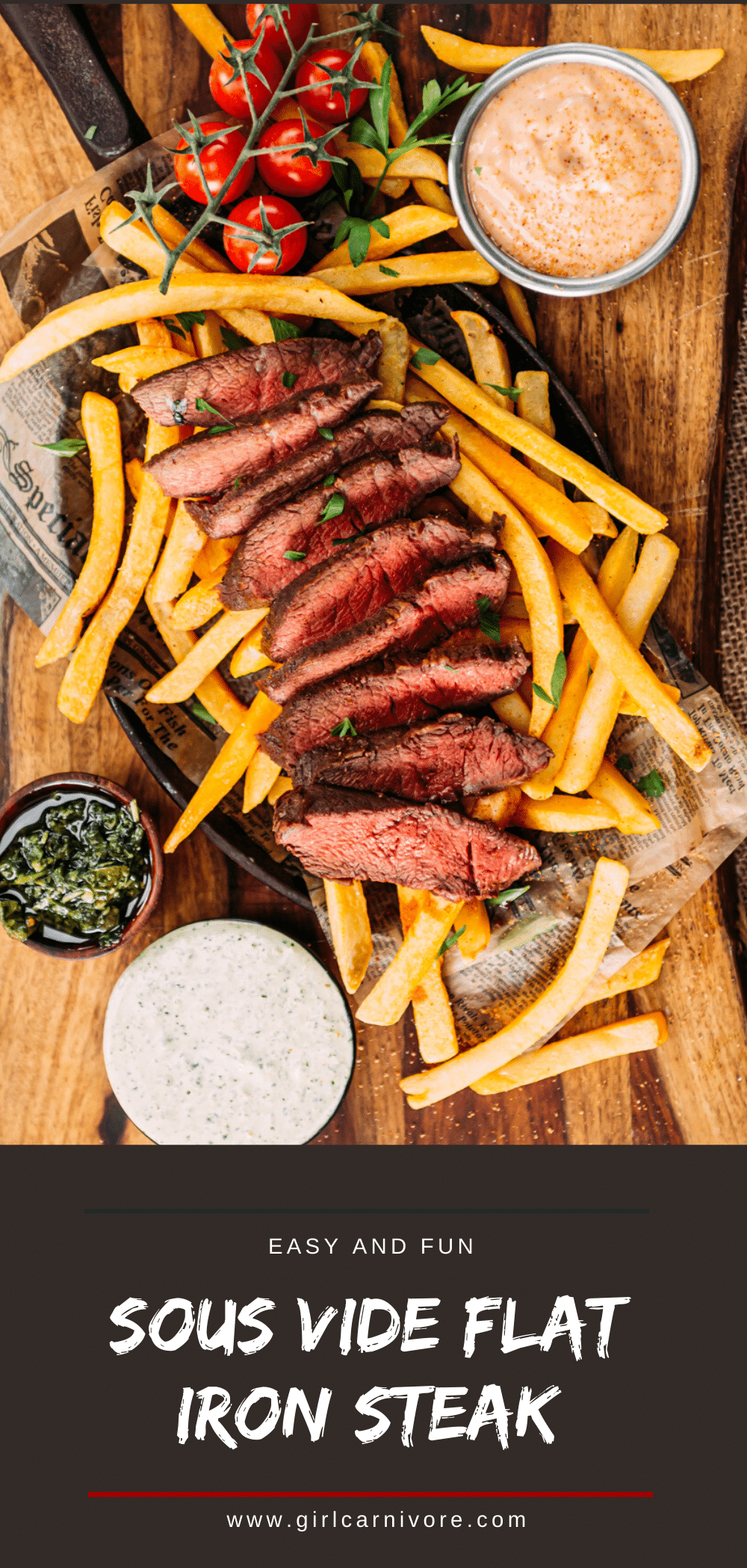 Sous Vide Flat Iron Steak Girl Carnivore