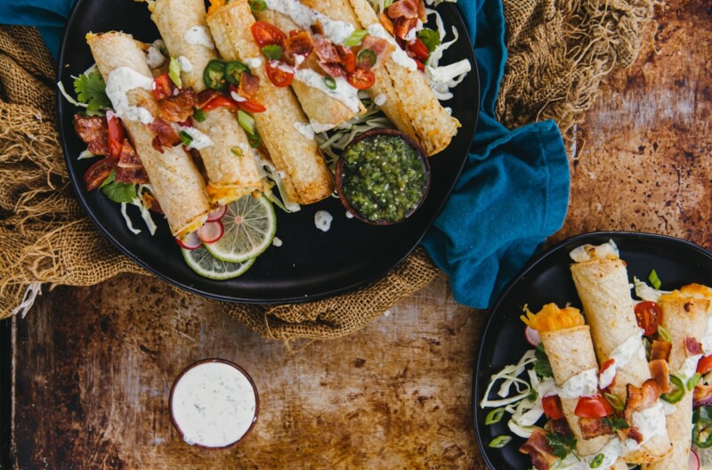 Air Fryer Cheesy Potato Taquitos Girl Carnivore