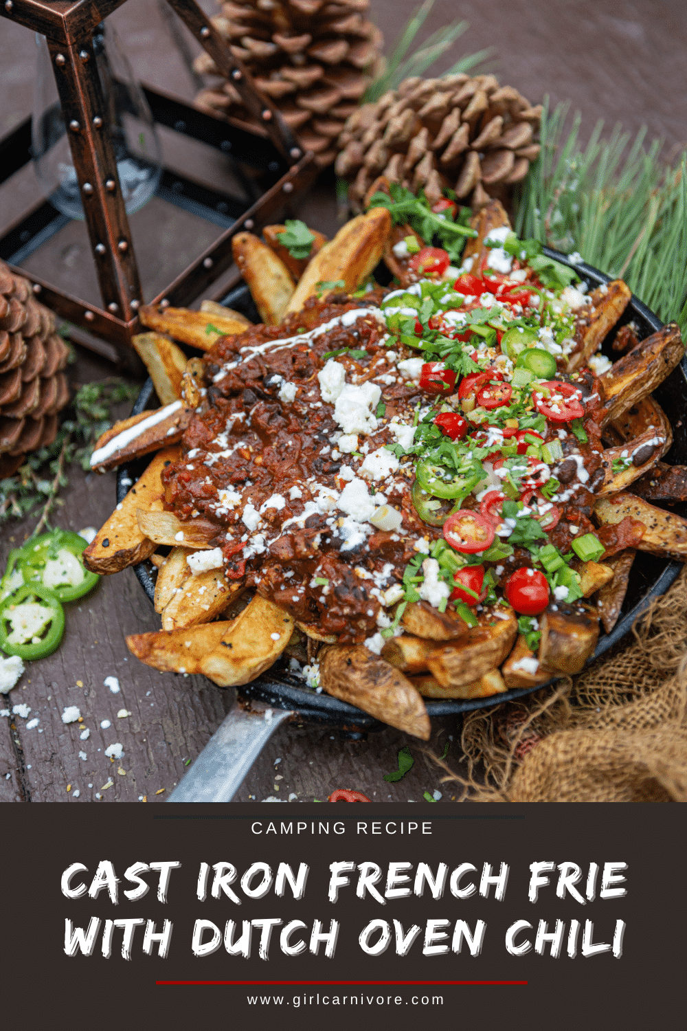 Cast Iron French Fries with Chili Girl Carnivore