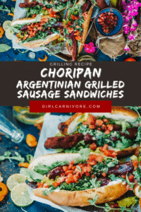 grilled choripan - Argentinian Grilled Sausage Sandwiches
