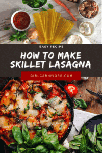 Easy Skillet Lasagna Recipe Pin