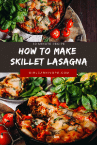 How to Make Easy Skillet Lasagna PIN