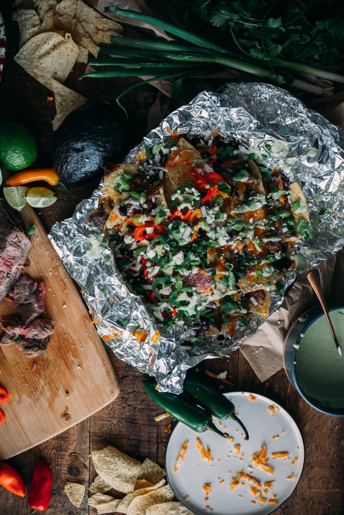 Foil Pack Carne Asada Nachos