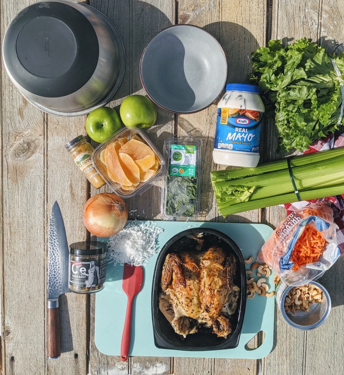 Ingredients to Cook Curry Chicken Salad