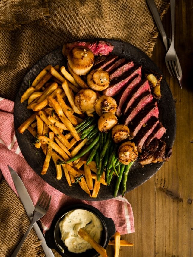 Pan Seared New York Strip Steak and Scallops Story Girl Carnivore