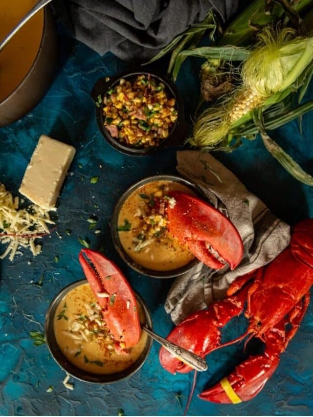 Sweet Corn Lobster Bisque Story
