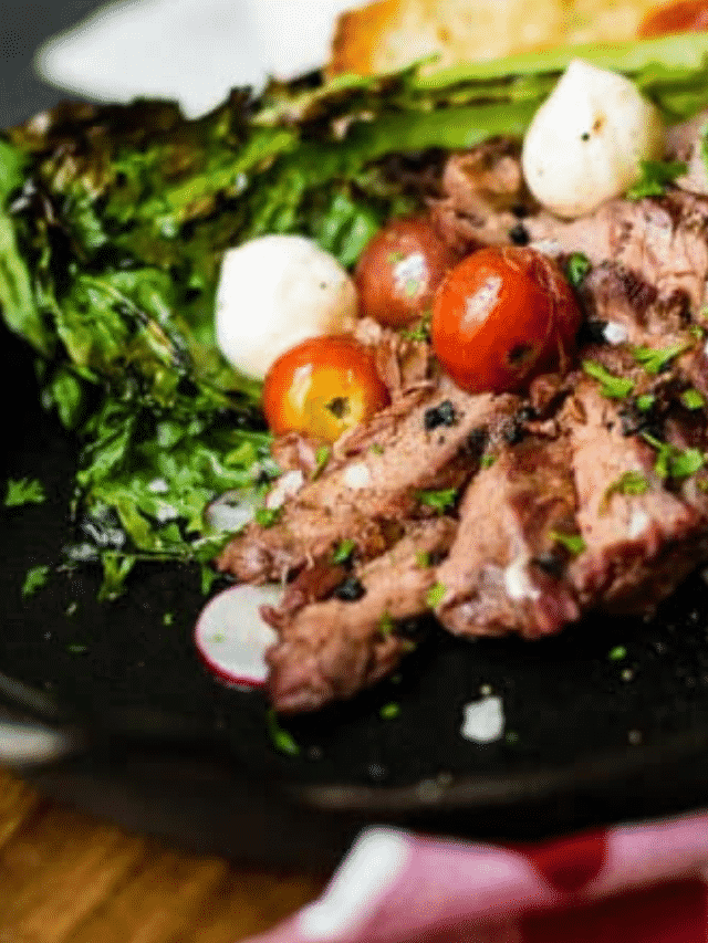 Rustic Grilled Bavette Steak Salad Story