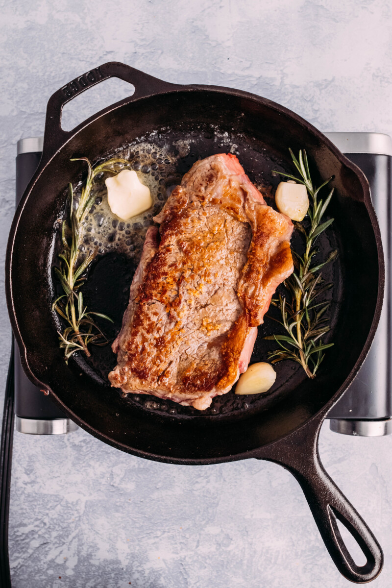 Pan Seared New York Strip Steak and Scallops Girl Carnivore