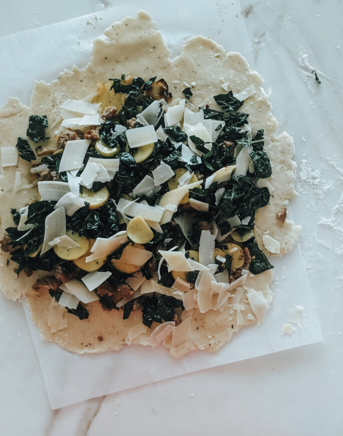 Savory Potato, Kale, and Sausage Galette Girl Carnivore