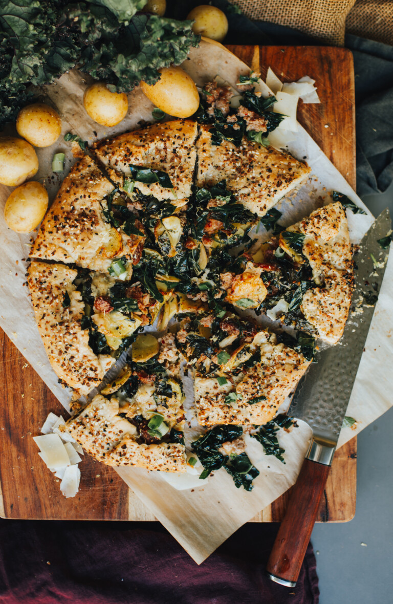 Savory Potato, Kale, and Sausage Galette Girl Carnivore