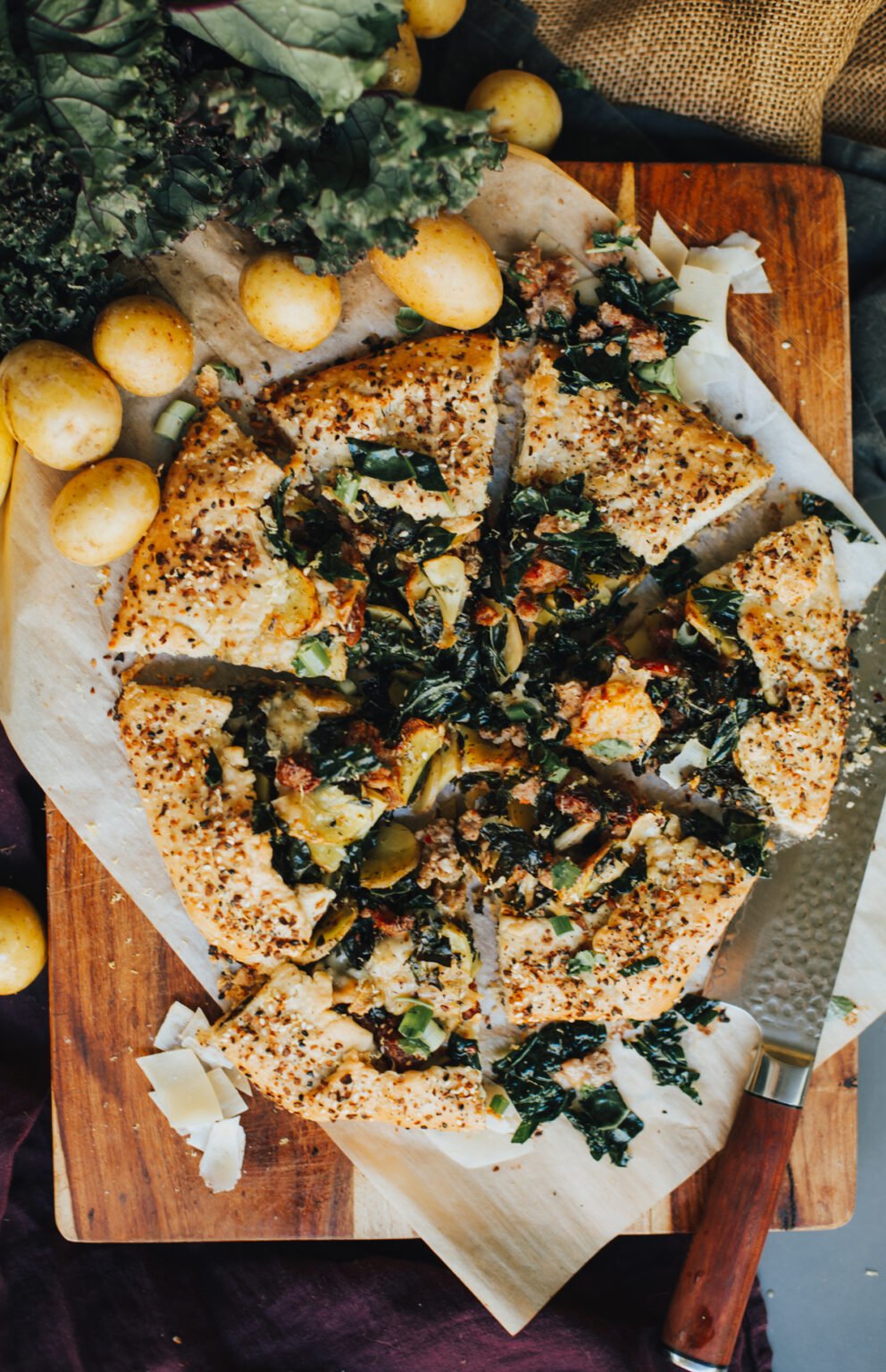 Savory Potato, Kale, and Sausage Galette Girl Carnivore