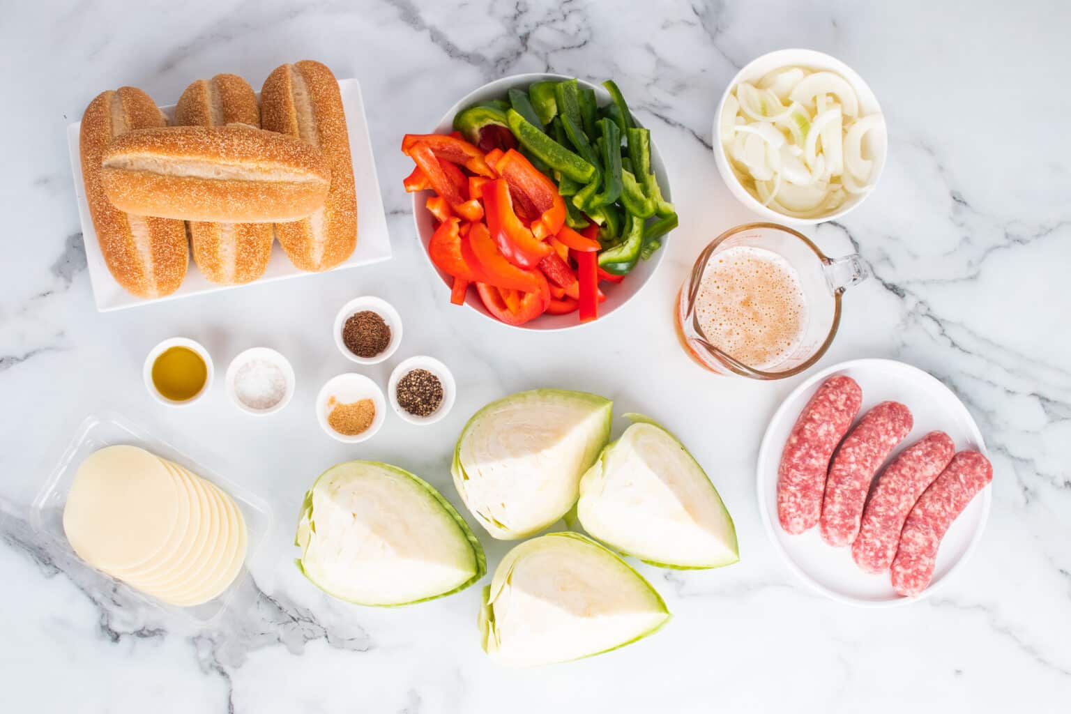 Beer Braised Brats and Cabbage Kita Roberts