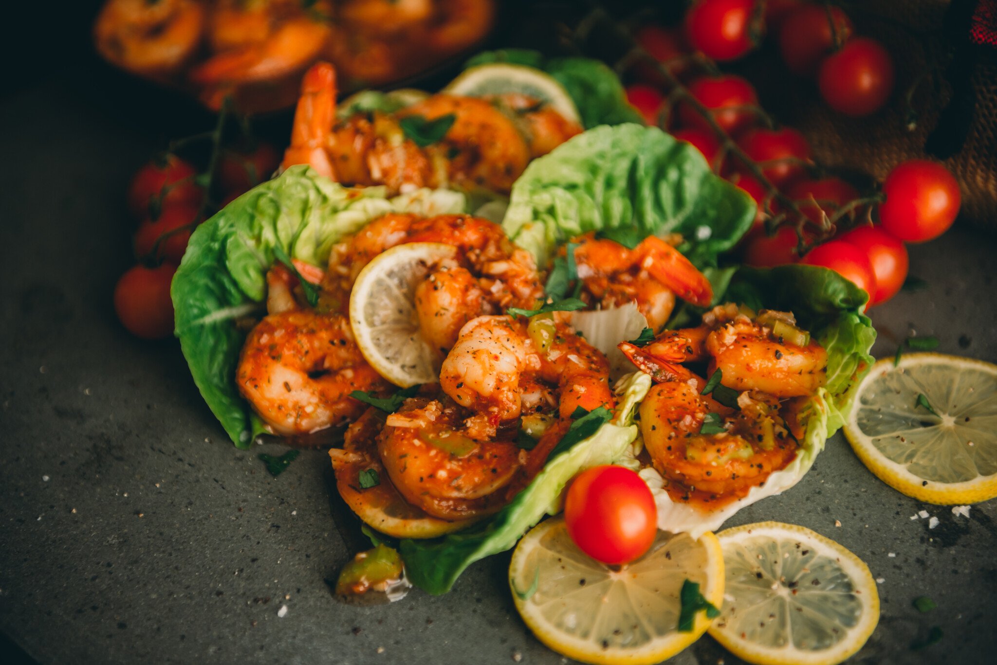 Shrimp with Bloody Mary Cocktail Sauce