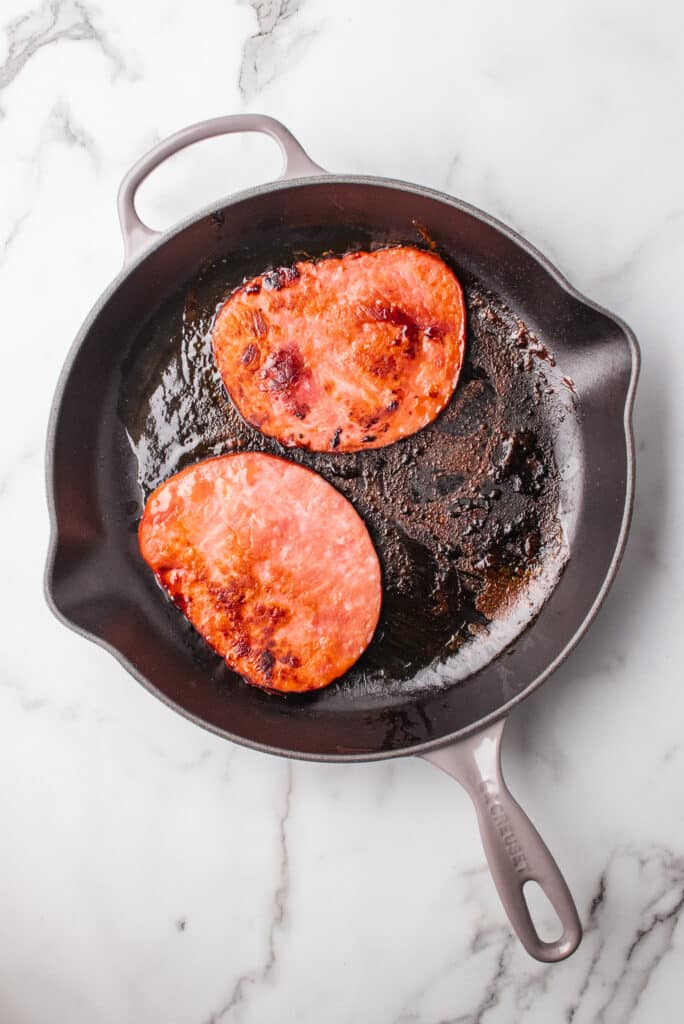 How To Fry Ham Slices In A Pan 