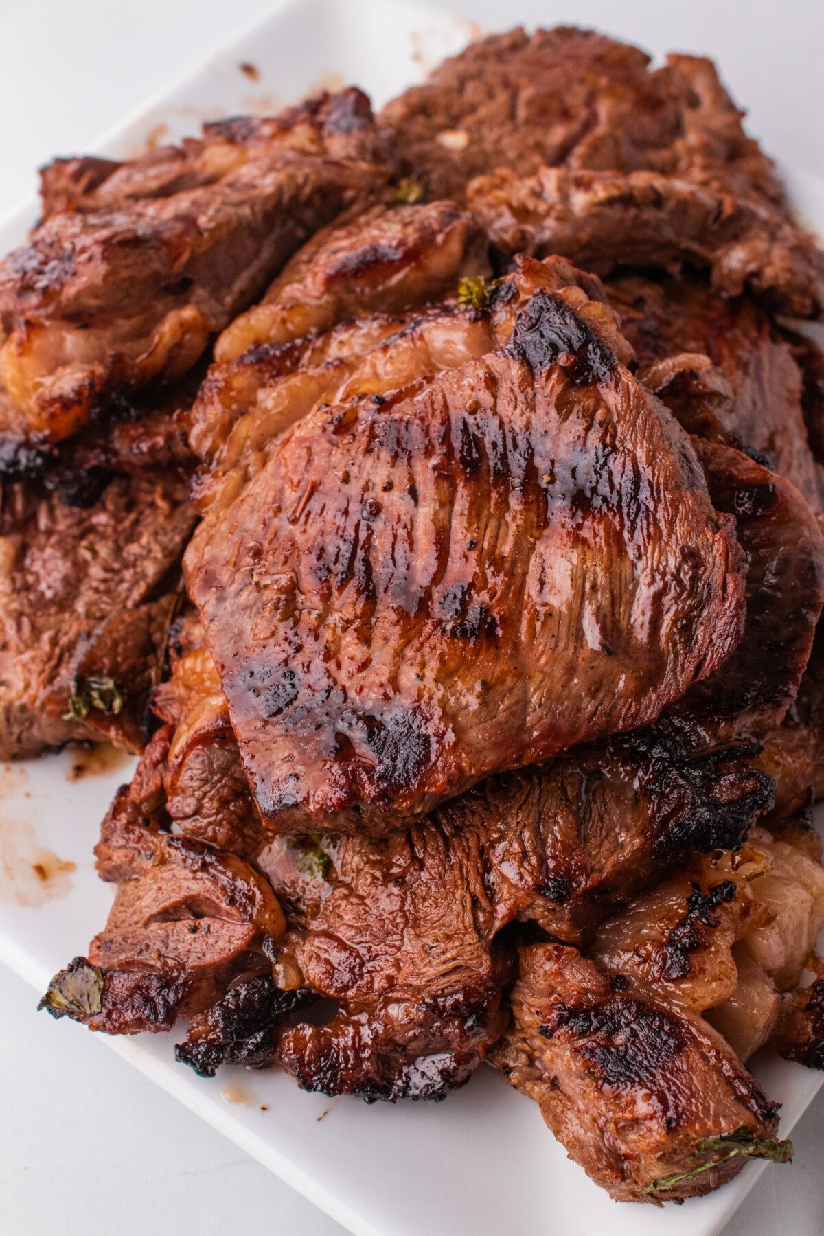 plate of cooked steak