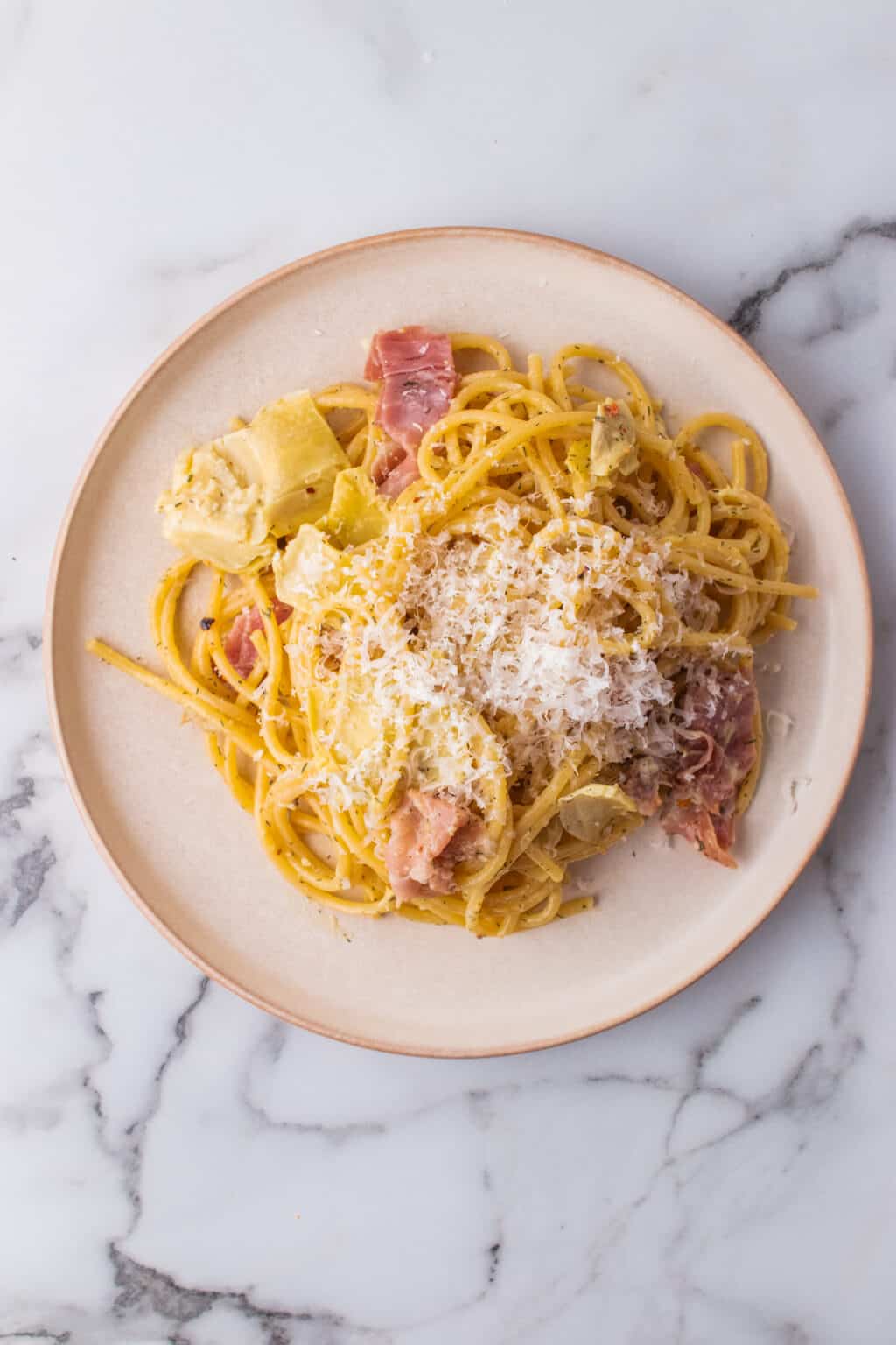 Traditional Carbonara with Prosciutto Girl Carnivore