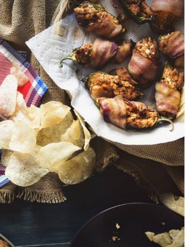 Bacon-Wrapped Smoked Cheddar Cheese and Chorizo Jalapeño Poppers Story