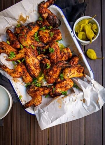 Buttermilk Brined Grilled Chicken Wings cover