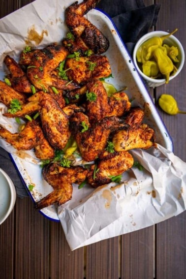 Buttermilk Brined Grilled Chicken Wings cover