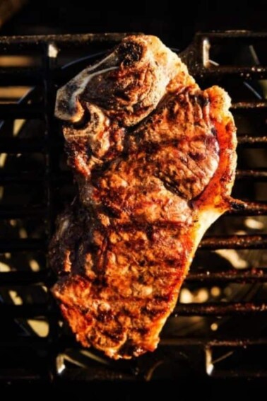 Charcoal Chimney Starter Grilled Steaks cover