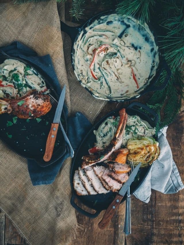 DoubleCut Cast Iron Pork Chops Story Girl Carnivore