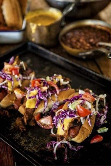 IPA Pulled Pork Cheese Dogs Recipe cover