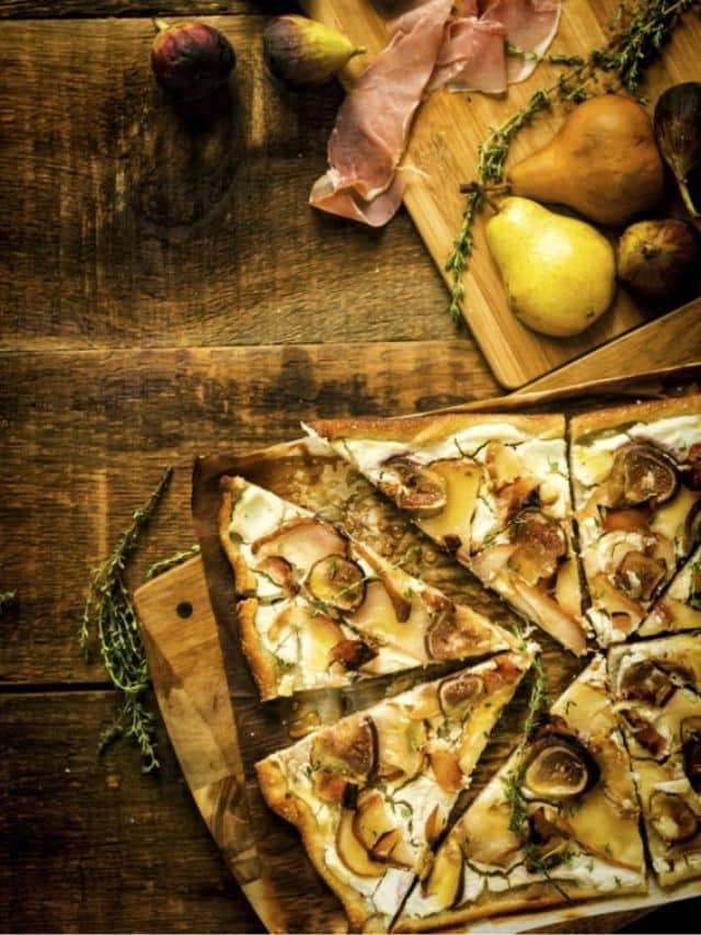 Savory Grilled Pizza with Fig and Pears Story Girl Carnivore