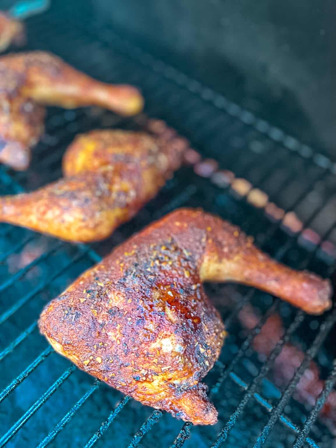Smoked Chicken Quarters Girl Carnivore