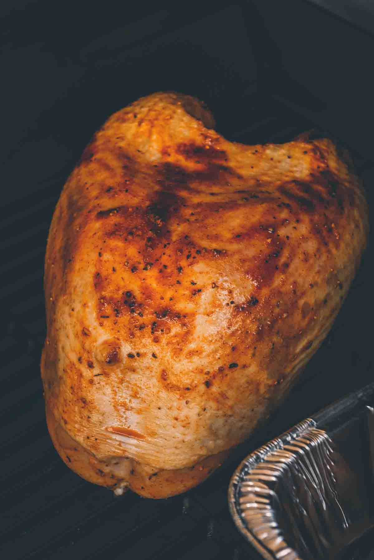 Turkey breast on the smoker. 
