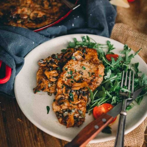 Veal Scallopini alla Mushrooms Girl Carnivore