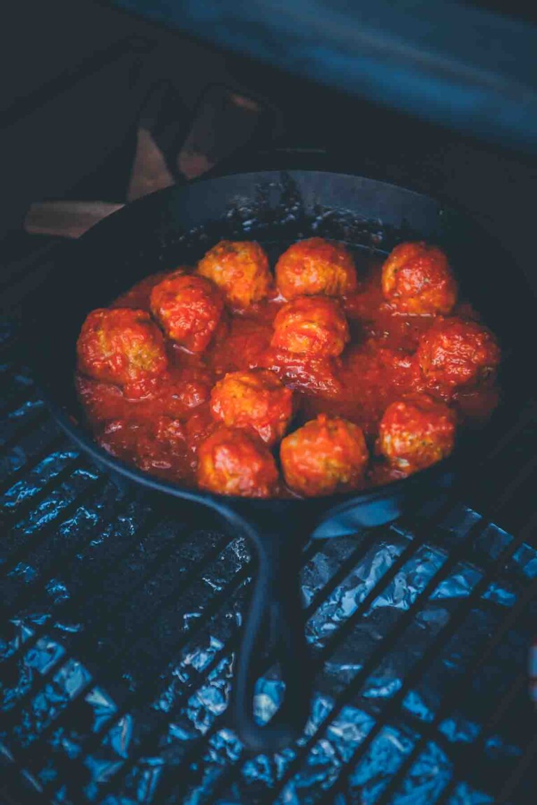 Meatball Rotation Easy Smoked Meatballs | Kita Roberts | Girl Carnivore