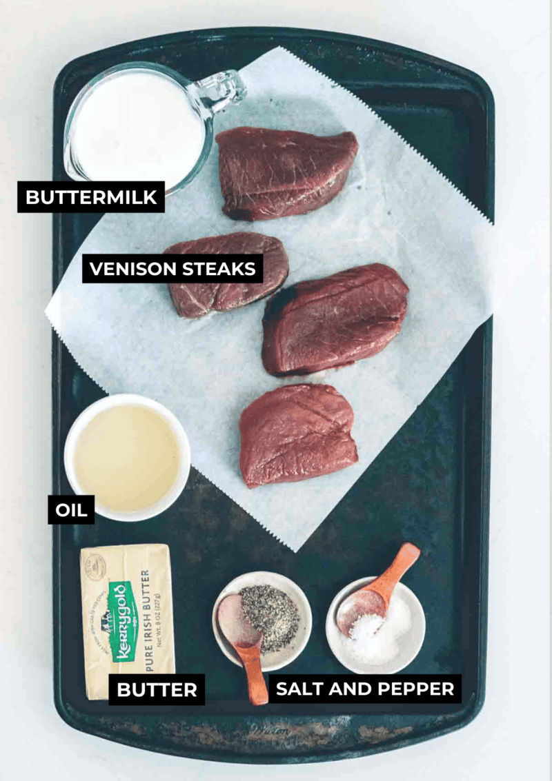 Buttermilk Marinated Venison Steaks - Girl Carnivore