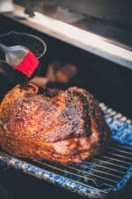 Smoked Spiral Ham Recipe with Maple Bourbon Glaze - Girl Carnivore