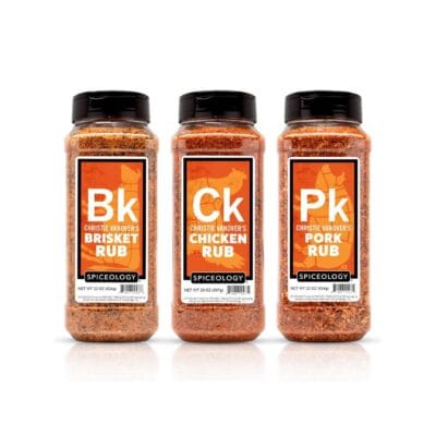 Three jars of bk rub, perfect grilling gifts, on a white background.