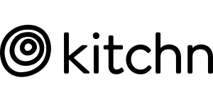 The kitchen logo on a green background.