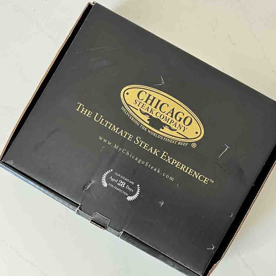 Chicago steak company box to show packaging. 