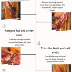 How to trim a beef tenderloin.