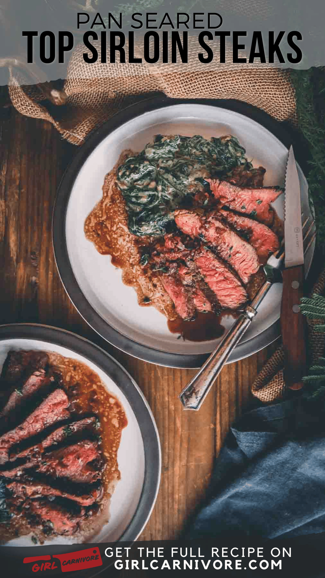 PanSeared Top Sirloin Steaks Girl Carnivore