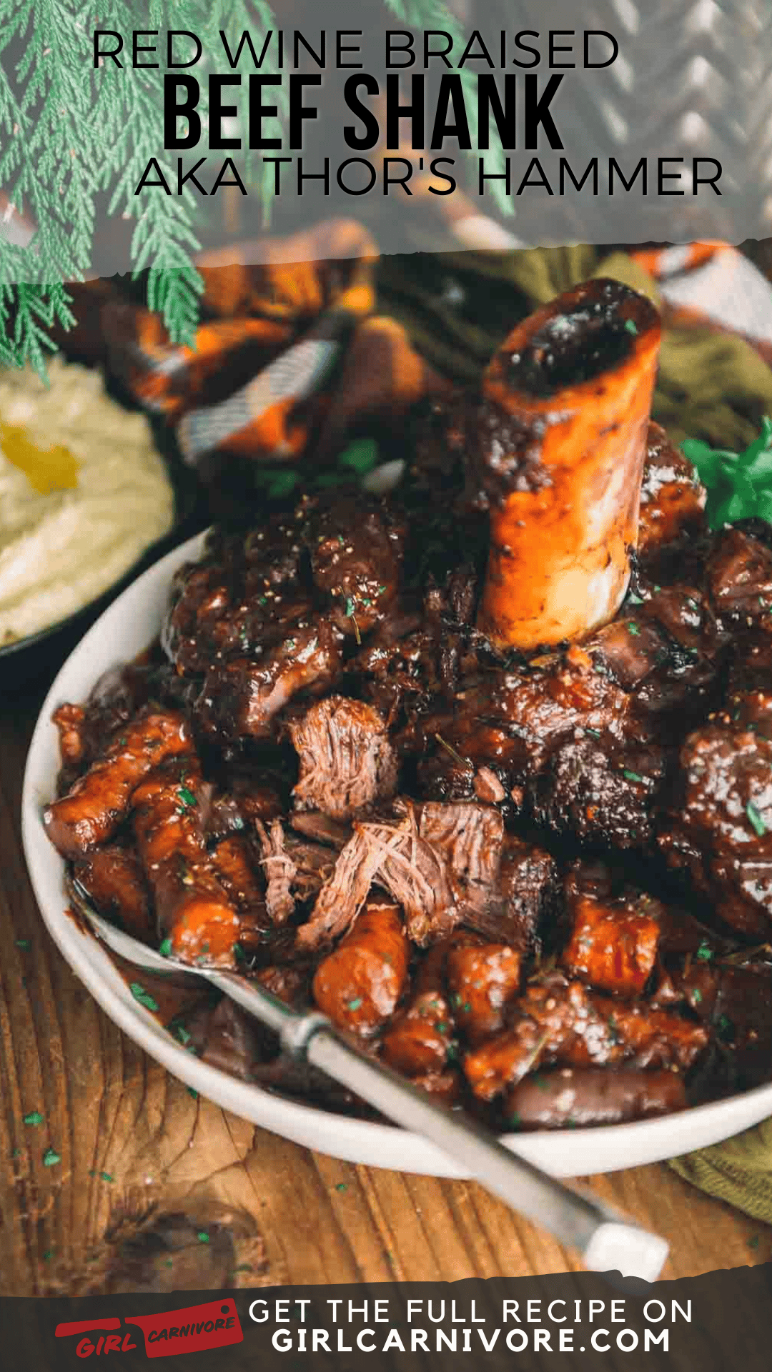 Red Wine Braised Beef Shank Girl Carnivore