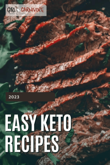 easy keto recipes graphic