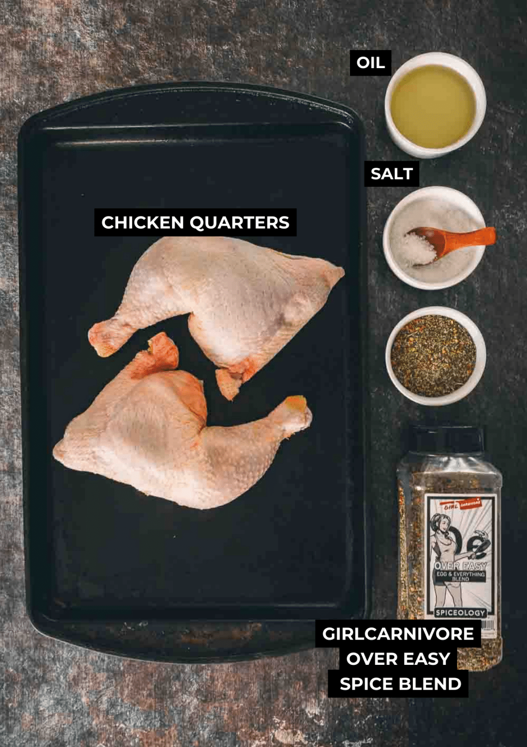 Easy Oven Baked Chicken Quarters Girl Carnivore