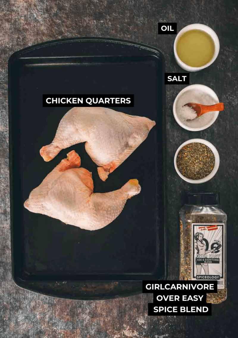 Easy Oven Baked Chicken Quarters - Girl Carnivore