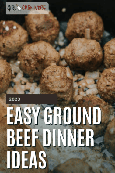 easy ground beef dinner idea graphic