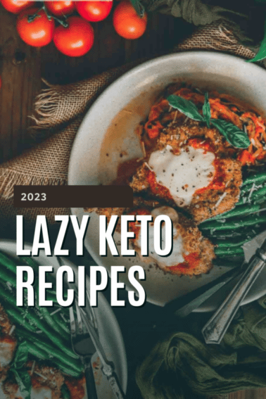 lazy keto recipes graphic